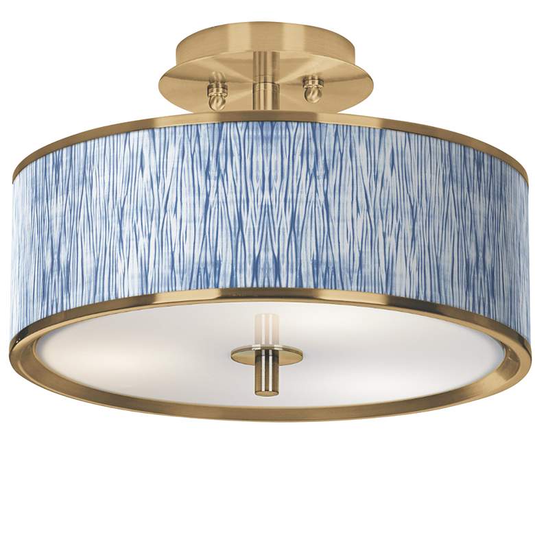 Image 1 Beachcomb Gold 14 inch Wide Ceiling Light