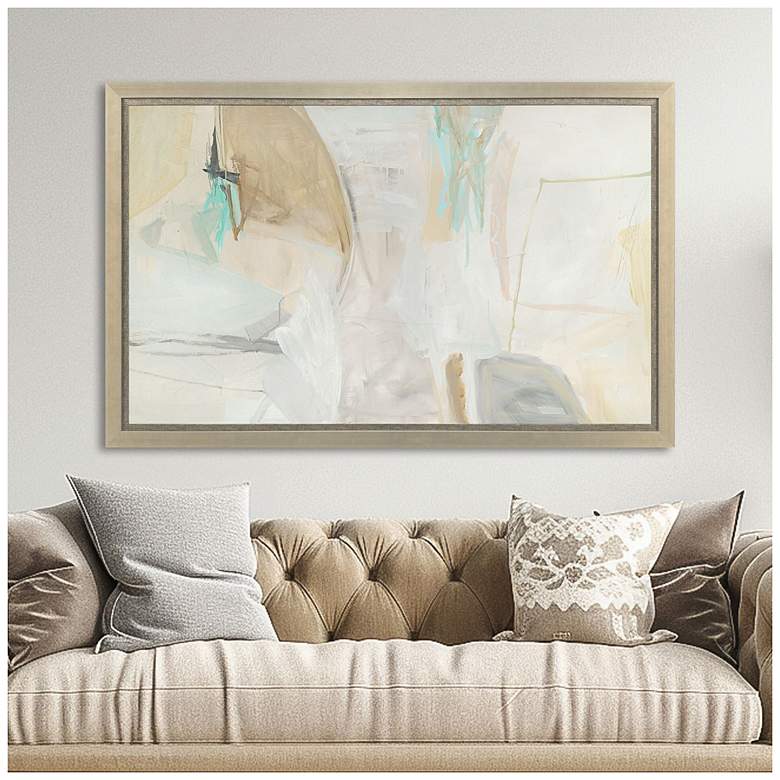 Image 4 Beachcomber 52"W x 32"H Contemporary Framed Art more views