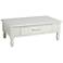 Beachcomber Collection Cocktail CoffeeTable in White