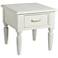 Beachcomber Collection End Table in White