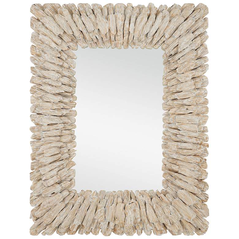 Image 1 Beachhead Whitewash Rectangular Mirror