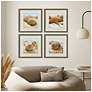 4_Beachy Shells 20"W x 20"H Coastal Framed Art Set of 4 more views