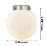 4_Beacon 10 1/4"H Brushed Brass White Glass LED Wall Sconce more views