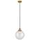 Beacon 10" Brushed Brass Mini Pendant w/ Clear Shade