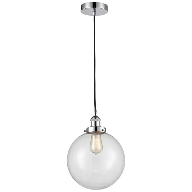 Image 1 Beacon 10" Polished Chrome Mini Pendant w/ Clear Shade
