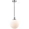 Beacon 10" Polished Chrome Mini Pendant w/ Matte White Shade