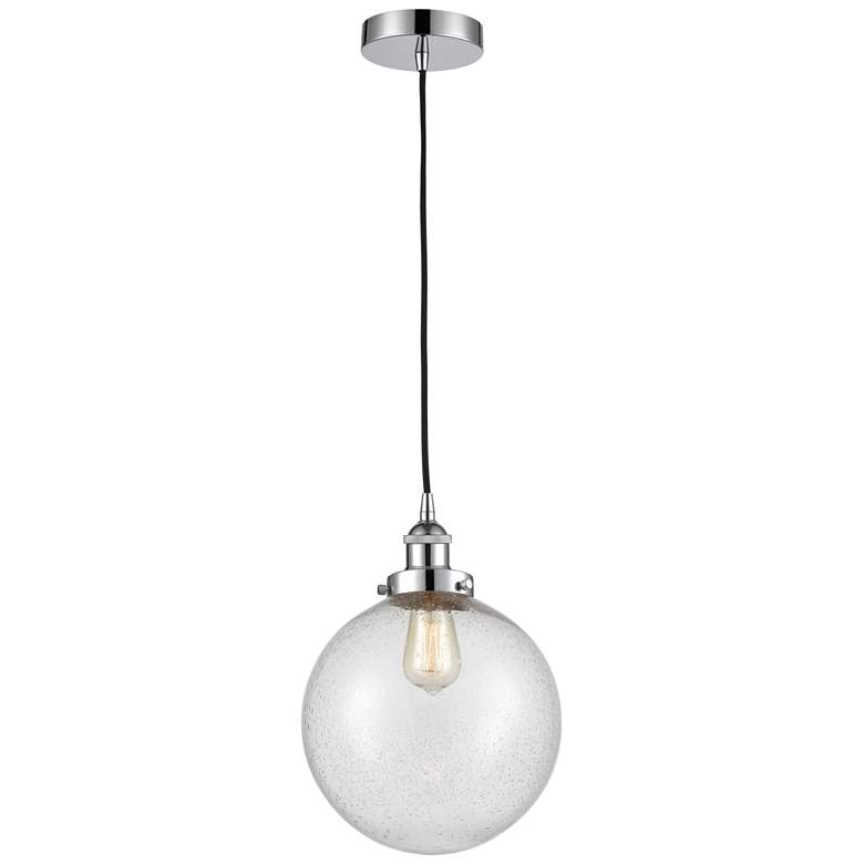 Image 1 Beacon 10" Polished Chrome Mini Pendant w/ Seedy Shade