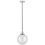 Beacon 10" Polished Nickel Mini Pendant w/ Clear Shade