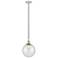 Beacon 10" Polished Nickel Mini Pendant w/ Seedy Shade