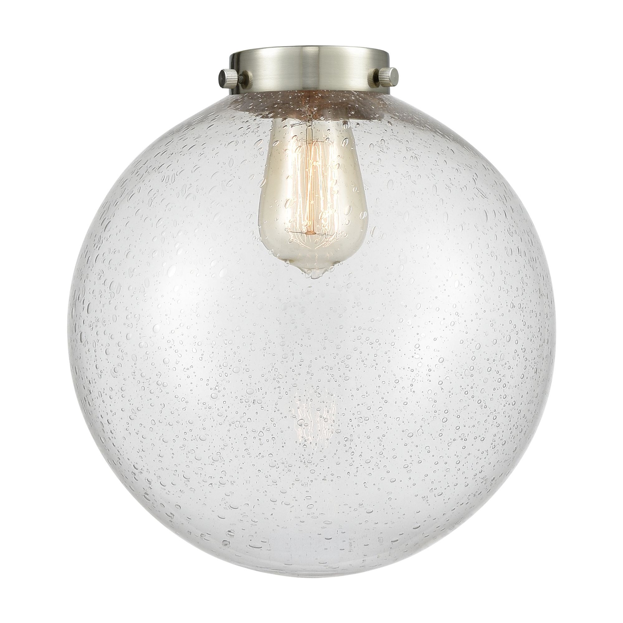 Image 4 Beacon 10" Polished Nickel Mini Pendant w/ Seedy Shade more views