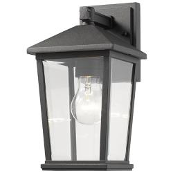 Beacon 11 1/2" High Black Geometric Outdoor Wall Light