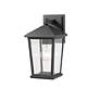 6_Beacon 11 1/2" High Black Geometric Outdoor Wall Light more views