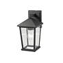 7_Beacon 11 1/2" High Black Geometric Outdoor Wall Light more views