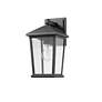 Beacon 11 1/2" High Black Geometric Outdoor Wall Light in scene
