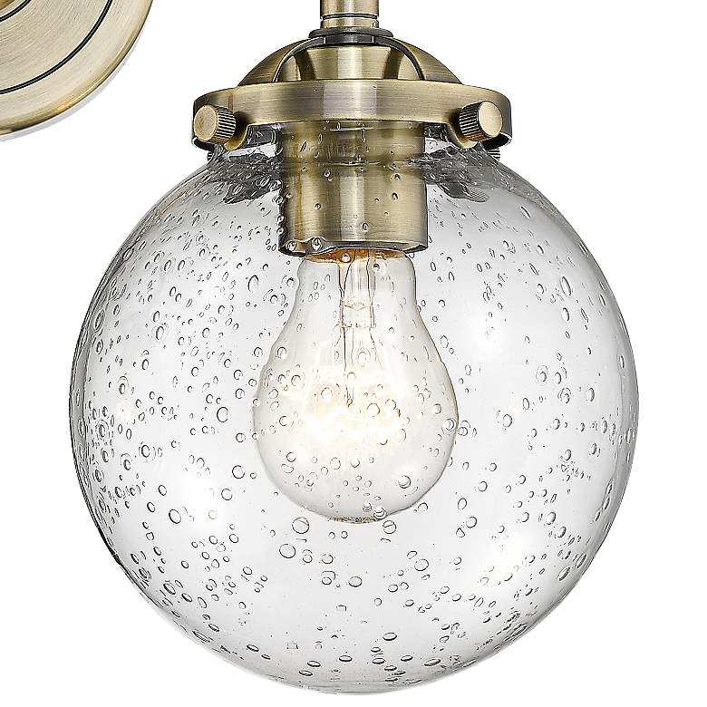 Image 2 Beacon 11" High Black and Brass 2-Light Wall Sconce more views