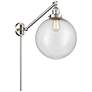 Beacon 12" Brushed Satin Nickel LED Swing Arm With Seedy Shade