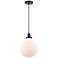 Beacon 12" Oil Rubbed Bronze Mini Pendant w/ Matte White Shade