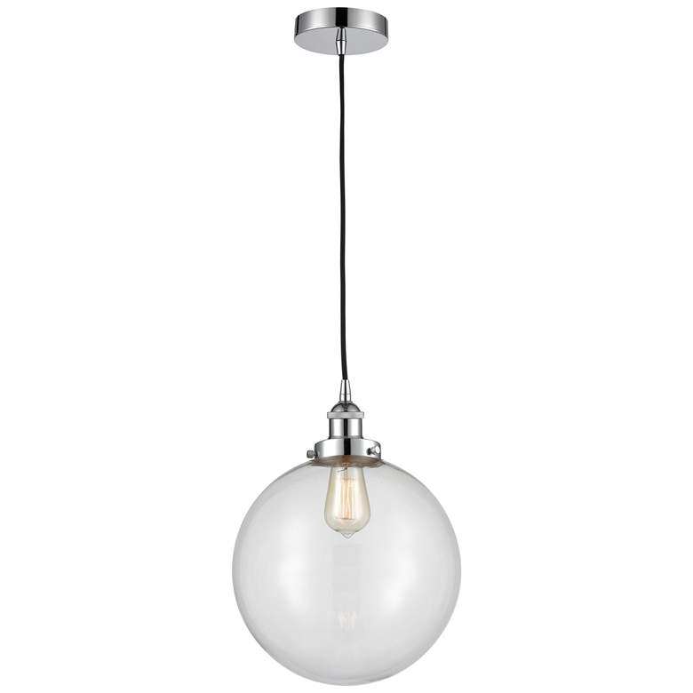Image 1 Beacon 12" Polished Chrome Mini Pendant w/ Clear Shade