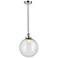 Beacon 12" Polished Chrome Mini Pendant w/ Seedy Shade