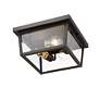 4_Beacon 12"W Oil-Rubbed Bronze 3-Light Outdoor Ceiling Light more views