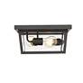 5_Beacon 12"W Oil-Rubbed Bronze 3-Light Outdoor Ceiling Light more views