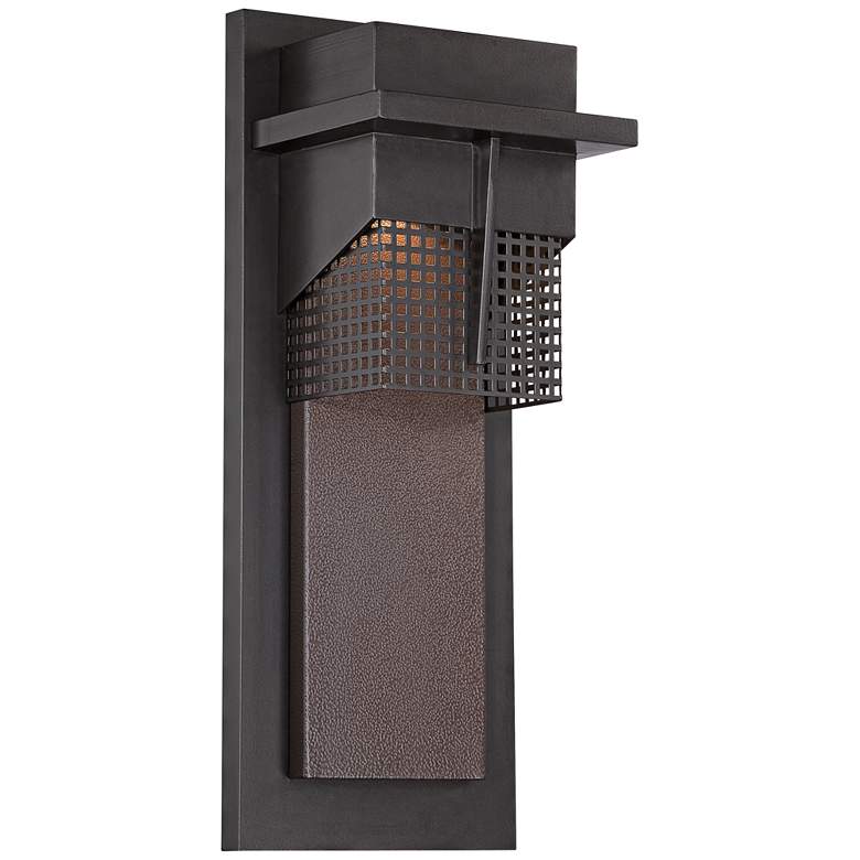 Image 1 Beacon 15 1/2" High Dark Sky LED Burnished Bronze Outdoor Wall Light