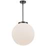 Beacon 15 3/4" Wide Matte Black Globe Pendant Light