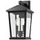 Beacon 15" High Black 2-Light Outdoor Wall Light