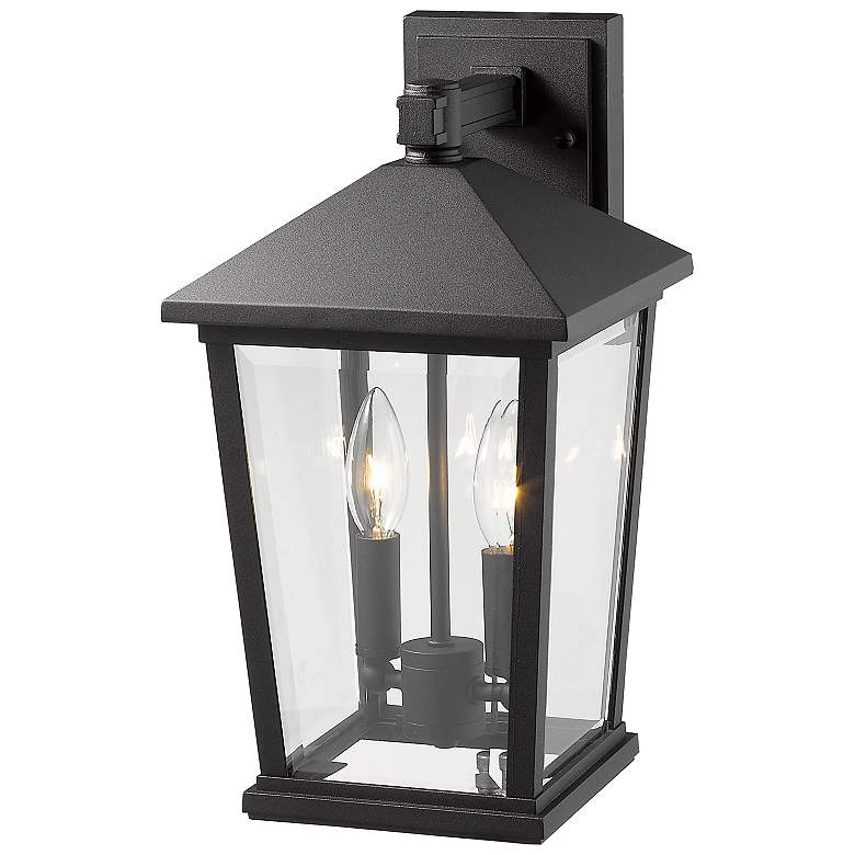 Image 5 Beacon 15" High Black 2-Light Outdoor Wall Light more views
