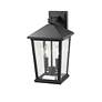 5_Beacon 15" High Black 2-Light Outdoor Wall Light more views