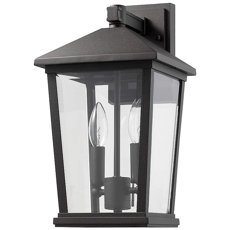 Image 6 Beacon 15" High Black 2-Light Outdoor Wall Light more views