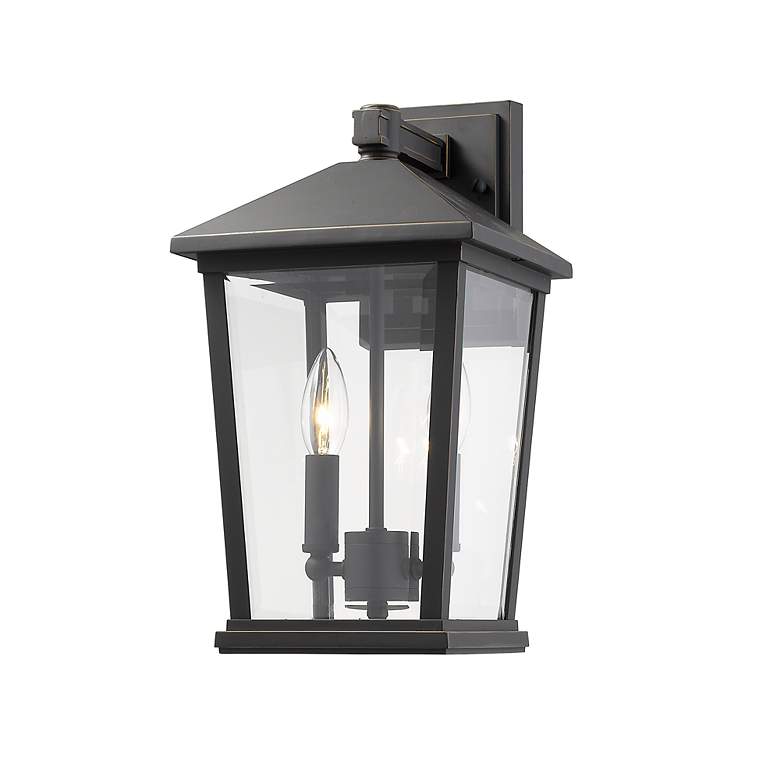 Image 3 Beacon 15" High Oil-Rubbed Bronze Outdoor Wall Light more views