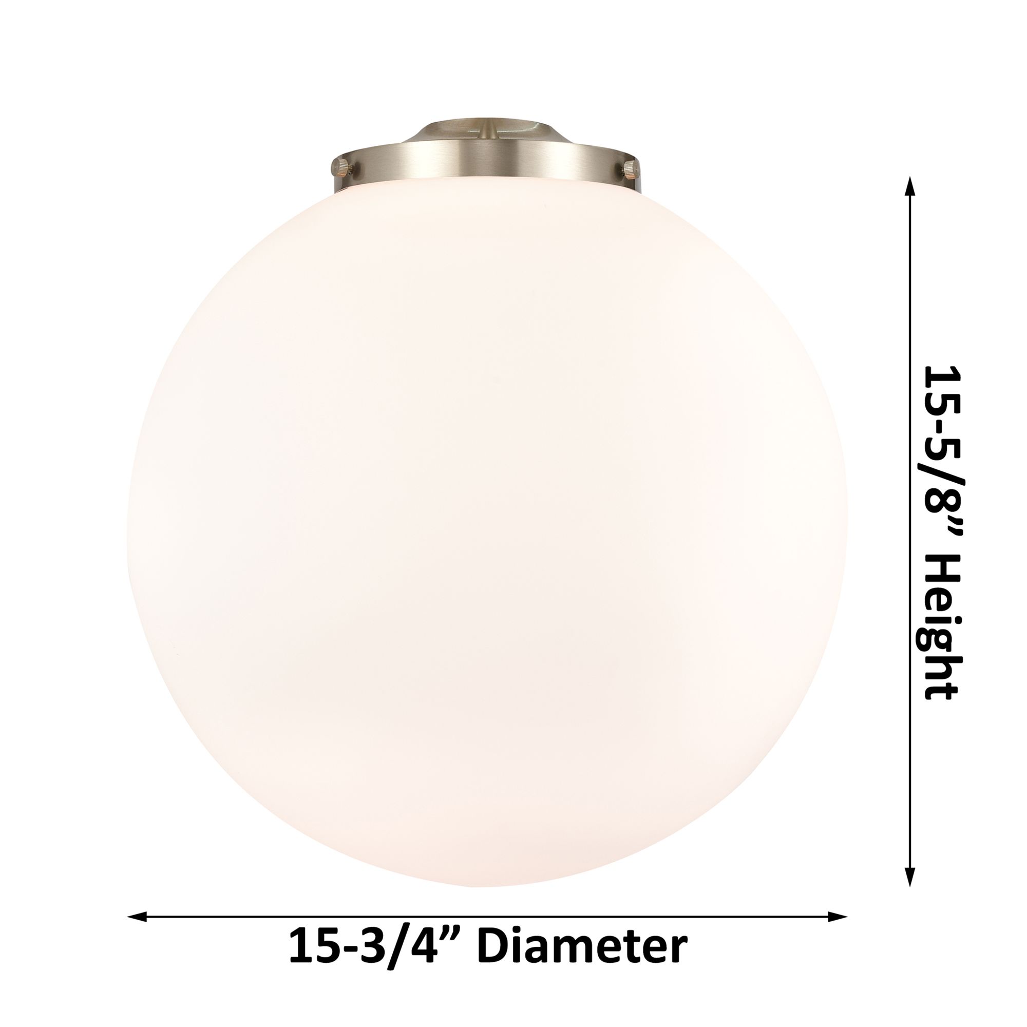 Image 6 Beacon 16" 3-Light Brushed Brass Pendant w/ Matte White Shade more views
