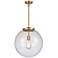 Beacon 16" Brushed Brass Pendant w/ Clear Shade