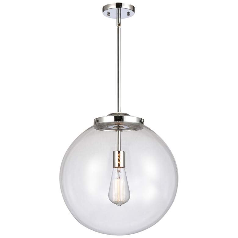 Image 1 Beacon 16" Polished Chrome Pendant w/ Clear Shade