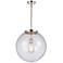 Beacon 16" Polished Nickel Pendant w/ Clear Shade