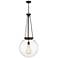 Beacon 17.75" Wide Oiled Brass Pendant With Clear Glass Shade