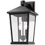 1_Beacon 17 3/4" High Black 2-Light Outdoor Wall Light