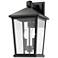 Beacon 17 3/4" High Black 2-Light Outdoor Wall Light