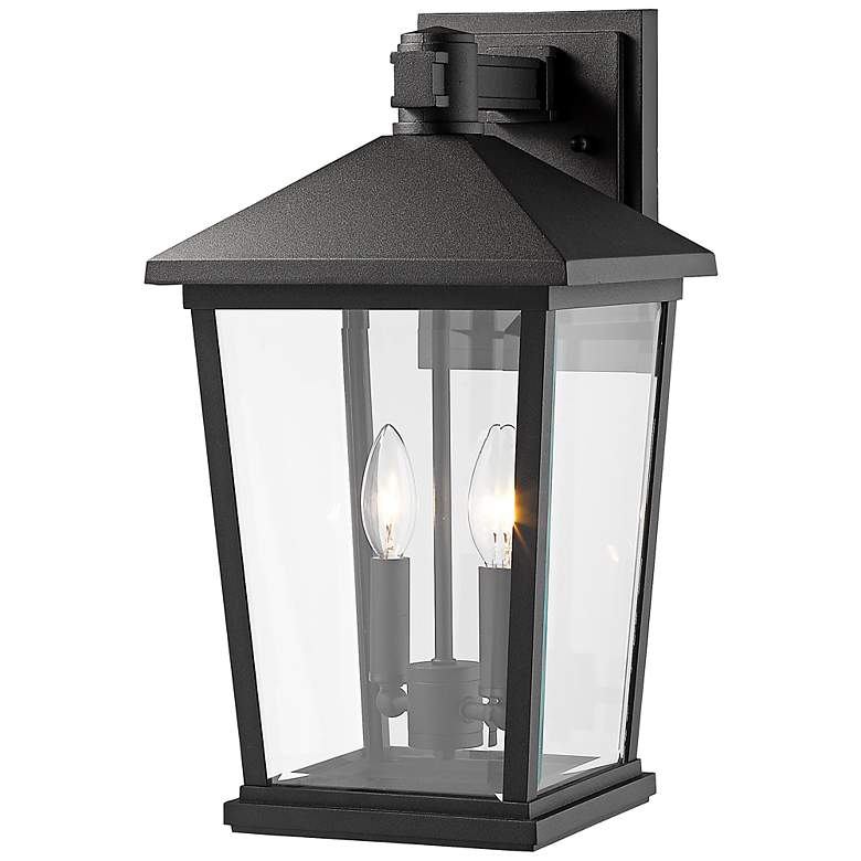 Image 3 Beacon 17 3/4" High Black 2-Light Outdoor Wall Light more views