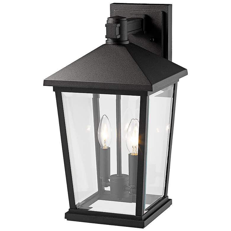 Image 5 Beacon 17 3/4" High Black 2-Light Outdoor Wall Light more views