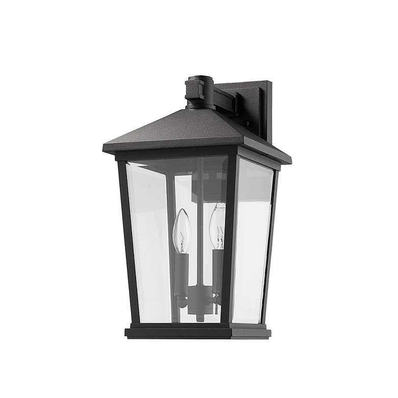 Image 7 Beacon 17 3/4" High Black 2-Light Outdoor Wall Light more views