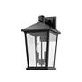 7_Beacon 17 3/4" High Black 2-Light Outdoor Wall Light more views
