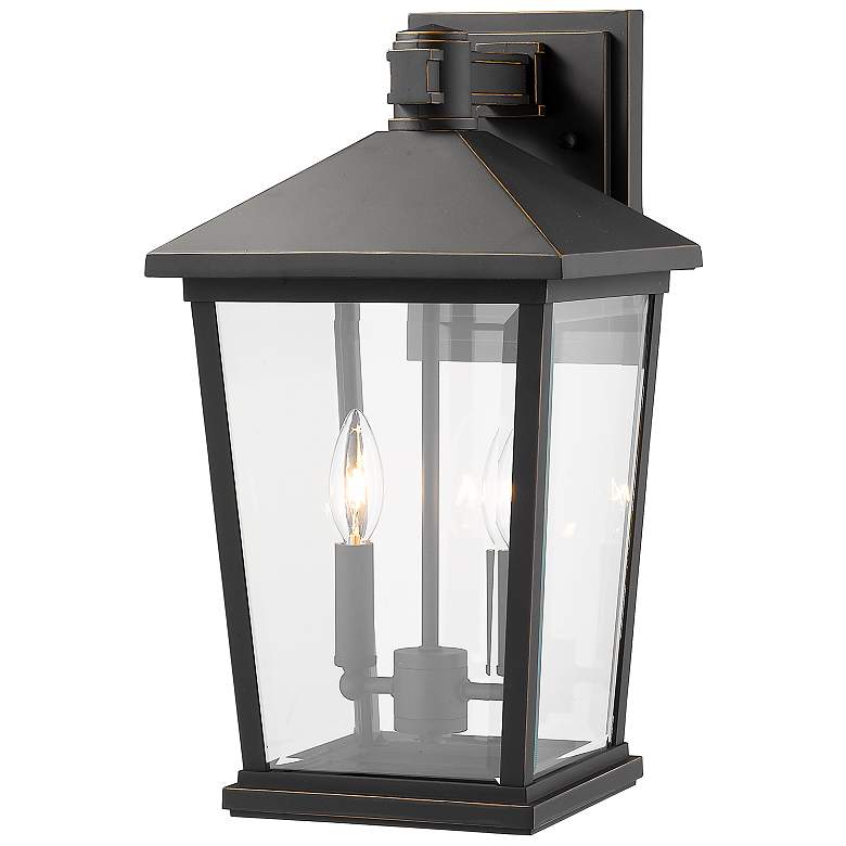 Image 5 Beacon 17 3/4"H Oil-Rubbed Bronze 2-Light Outdoor Wall Light more views