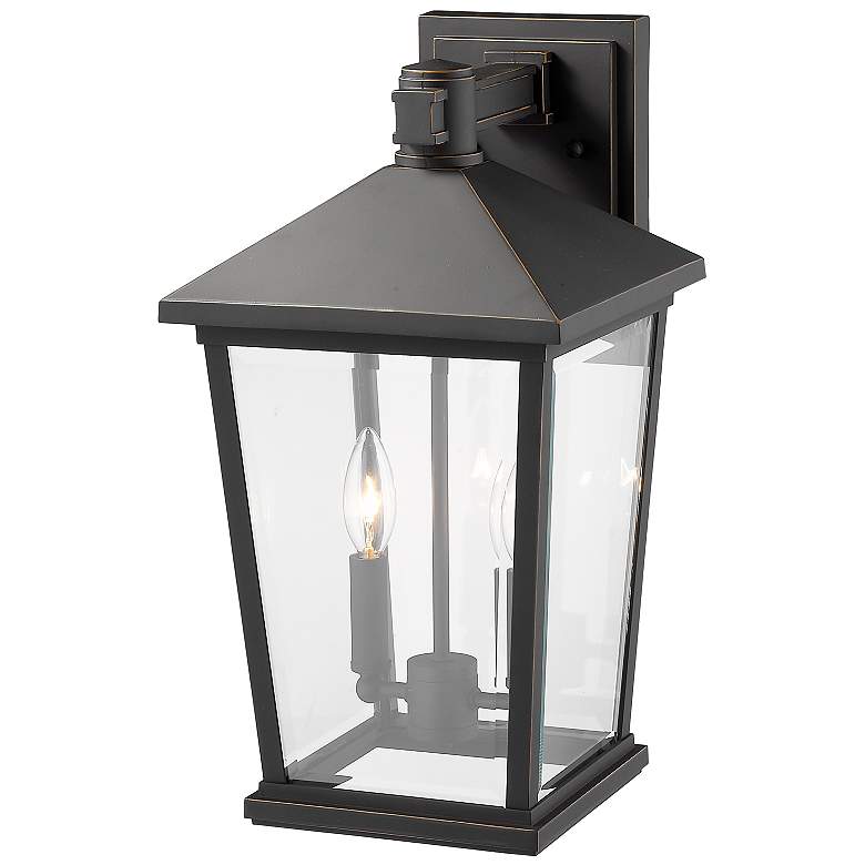 Image 6 Beacon 17 3/4"H Oil-Rubbed Bronze 2-Light Outdoor Wall Light more views