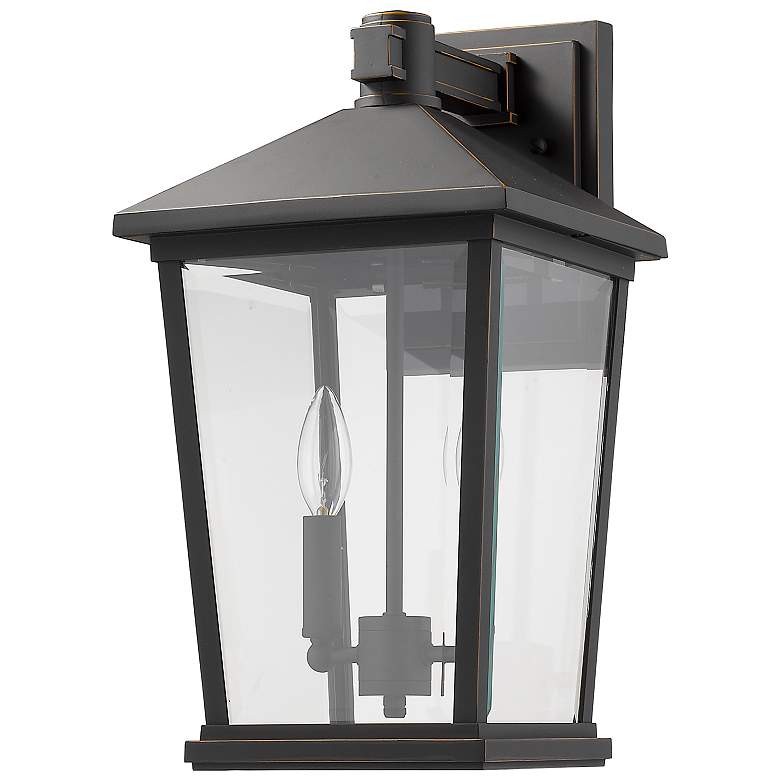 Image 7 Beacon 17 3/4"H Oil-Rubbed Bronze 2-Light Outdoor Wall Light more views