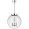 Beacon 17" 3 Light Chrome Pendant w/ Seedy Shade