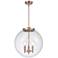 Beacon 17" 3 Light Copper LED Pendant w/ Seedy Shade
