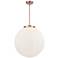 Beacon 18" 3-Light Antique Copper Pendant w/ Matte White Shade