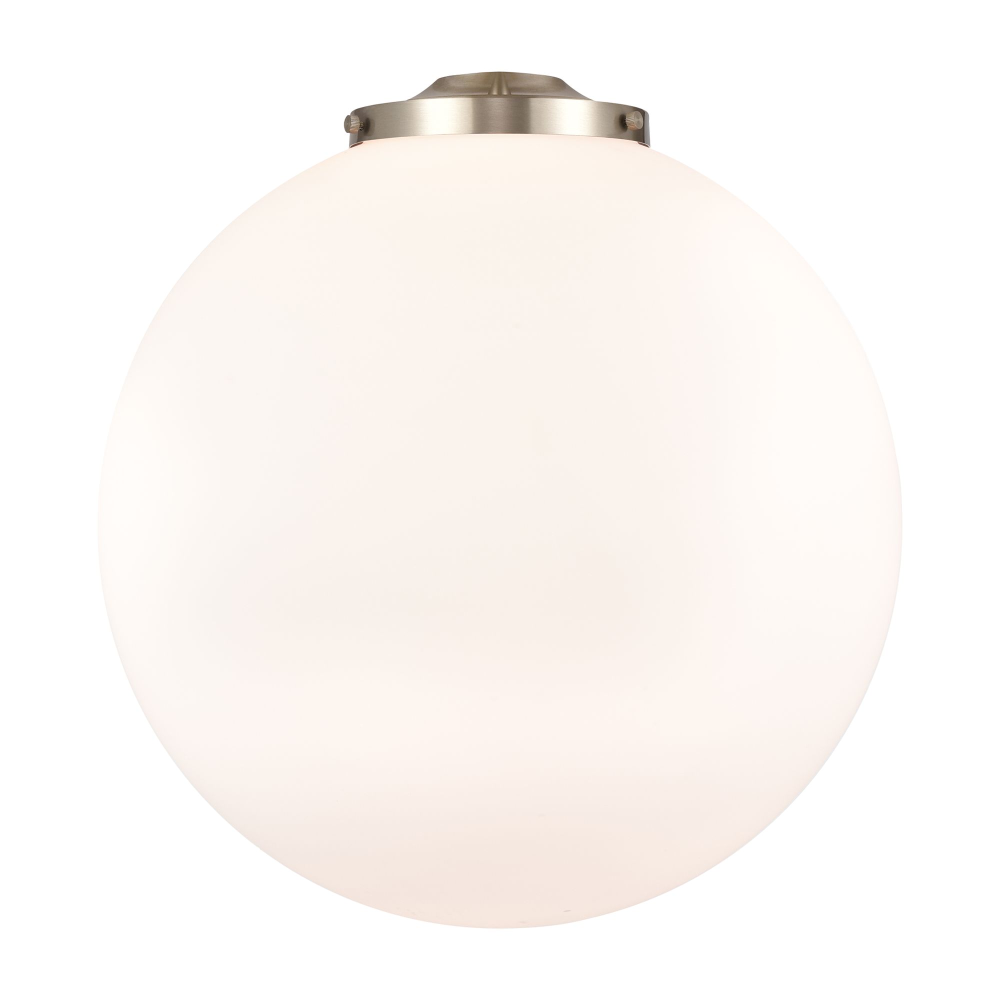 Image 3 Beacon 18" 3-Light Brushed Satin Nickel Pendant w/ Matte White Shade more views